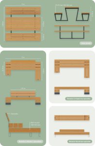 Parkové lavičky - technické parametre