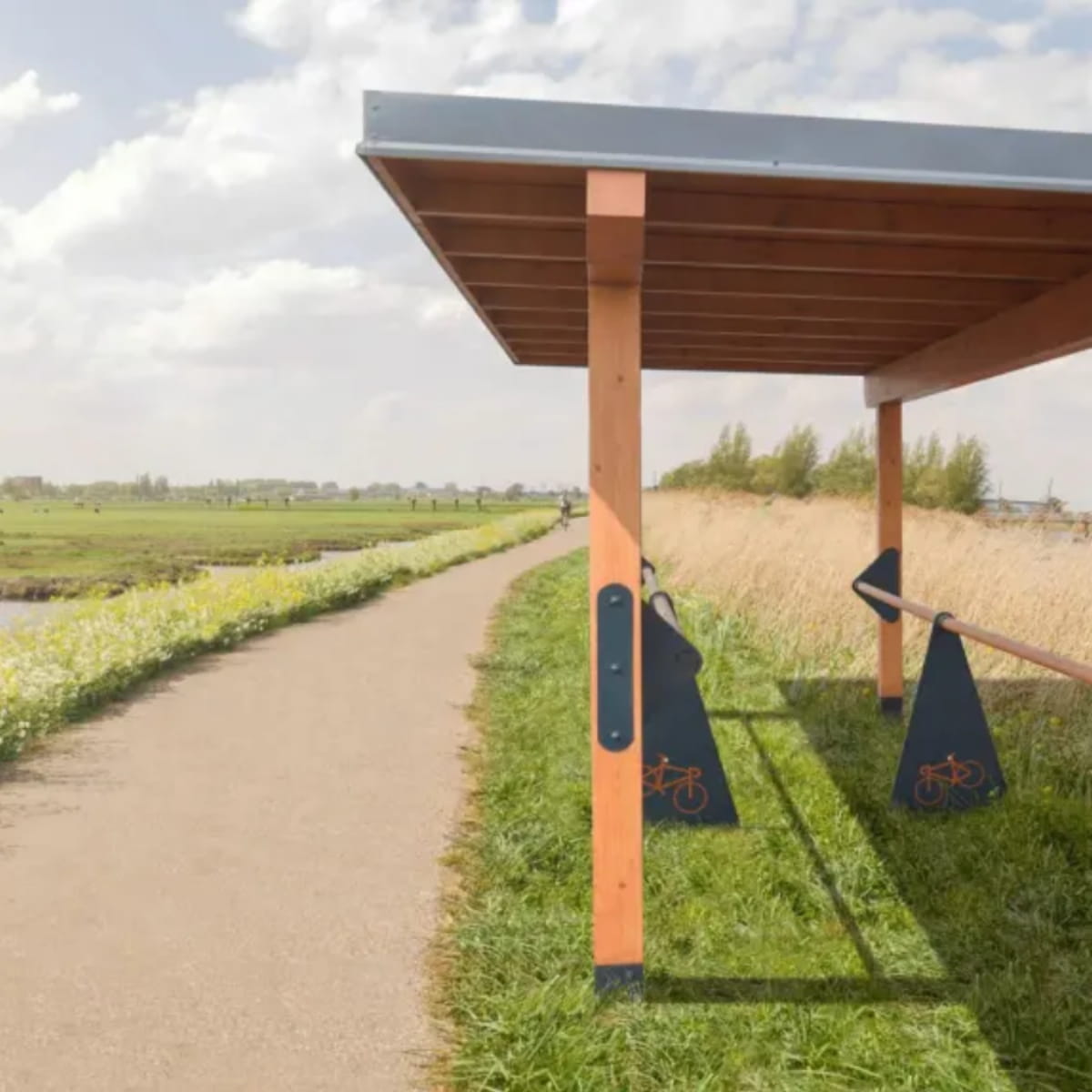 cyklotrasa s prístreškom