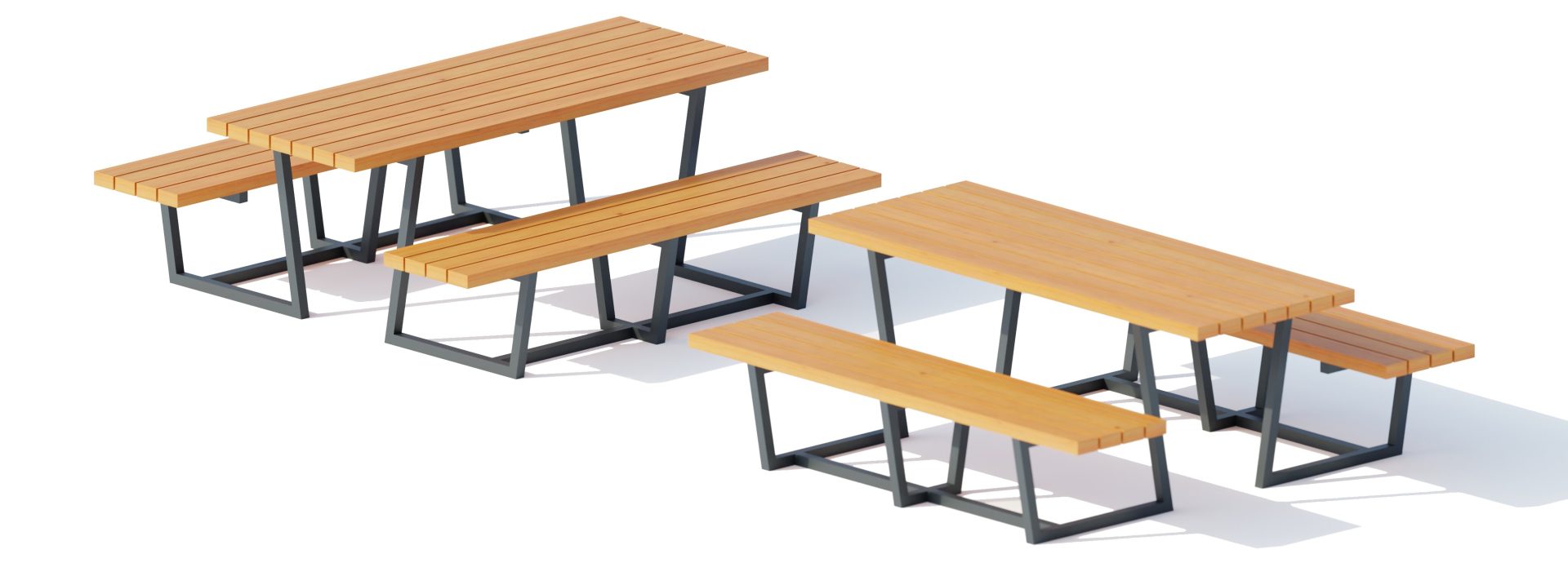 Parkové lavičky so stolom